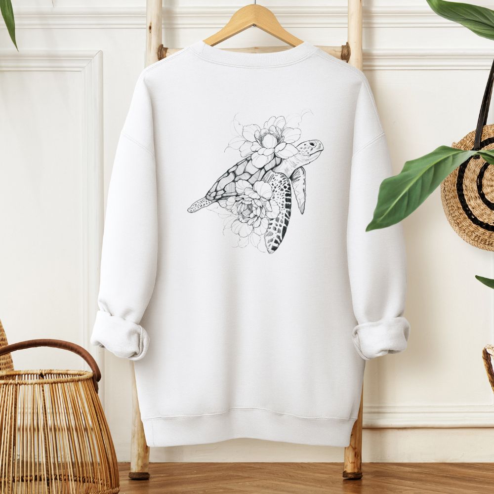 Sweater "Floral Turtle"