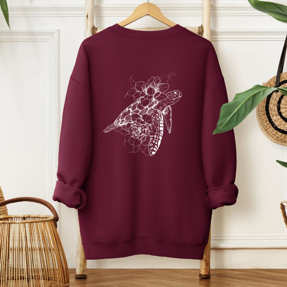 Sweater "Floral Turtle"