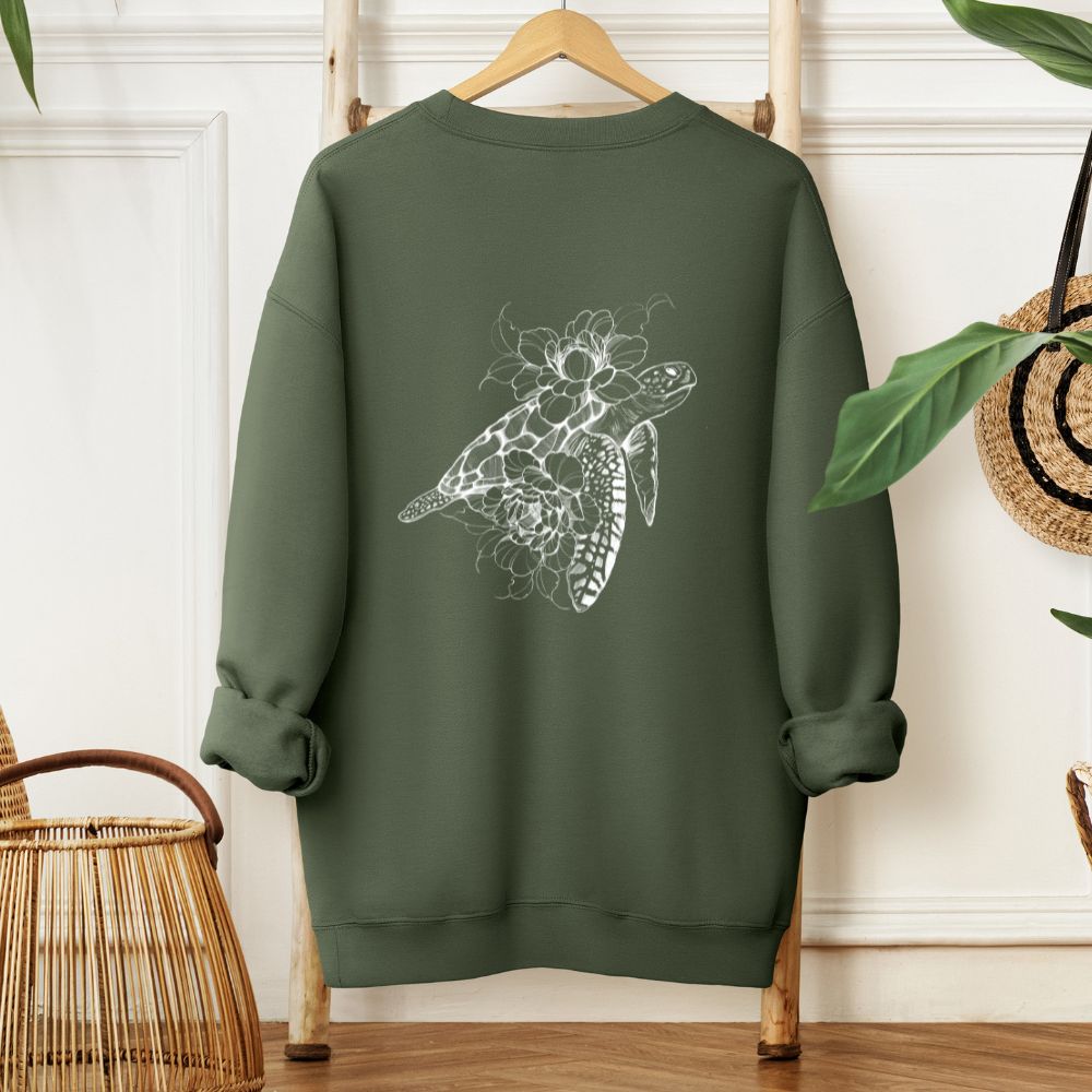 Sweater "Floral Turtle"