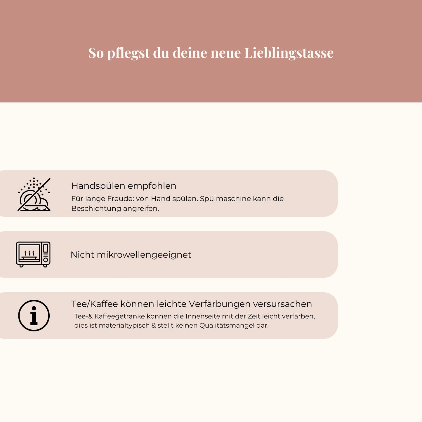 Emaille-Tasse mit floralem Buchstaben - personalisierbar