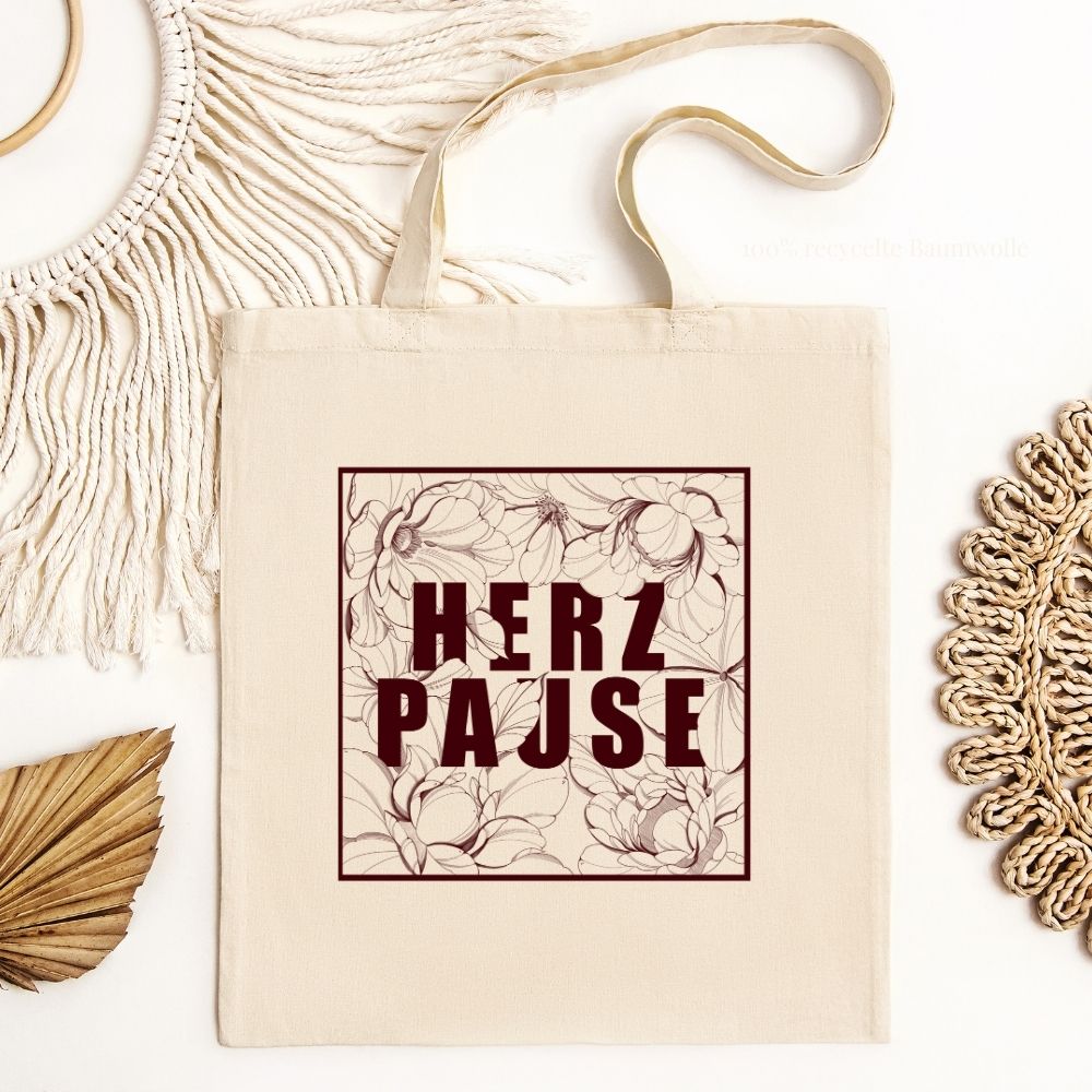 Herzpause Jutebeutel