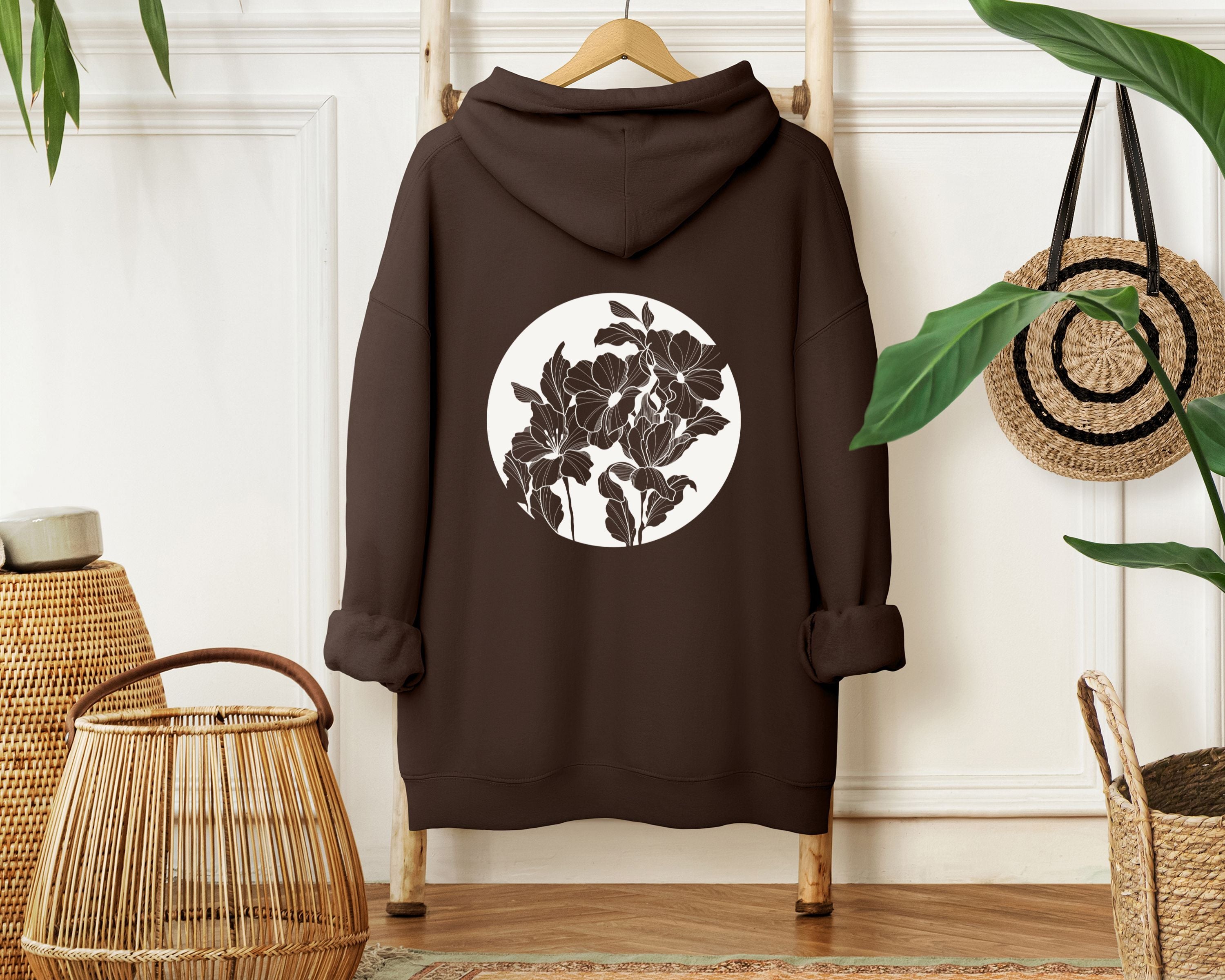 Hoodie "Moonlit Florals"
