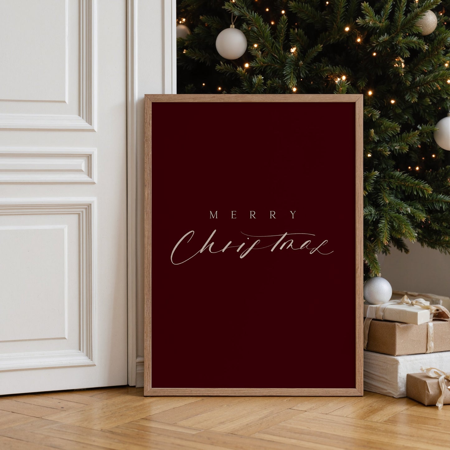 "Merry Christmas" Weihnachtsposter