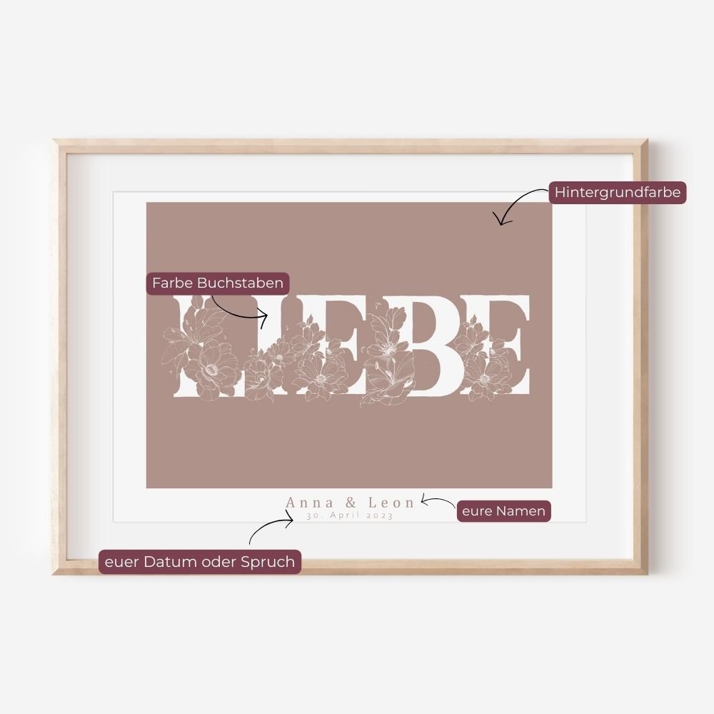 Liebe Poster - Studio Linéa Botanica