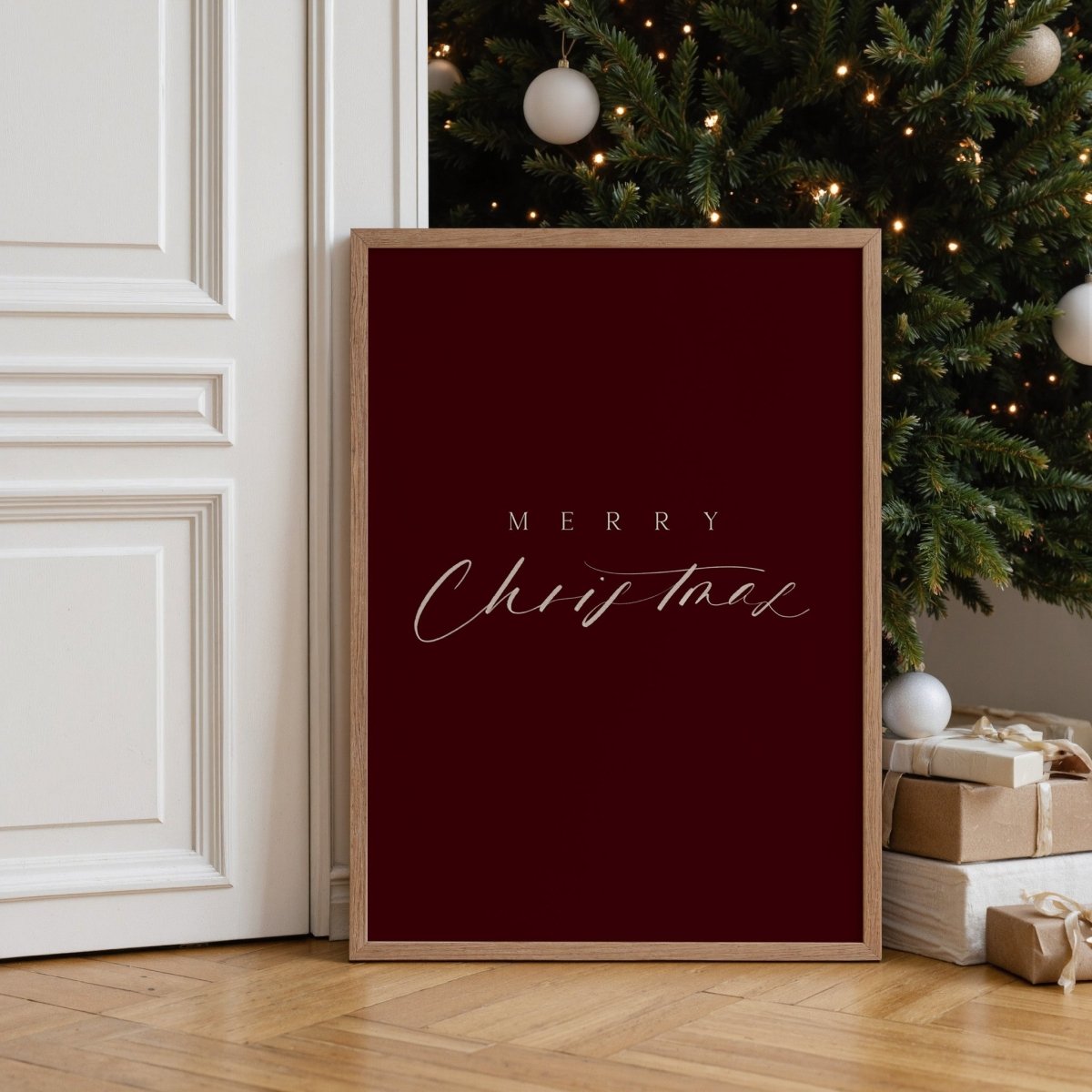 "Merry Christmas" Weihnachtsposter - Studio Linéa Botanica