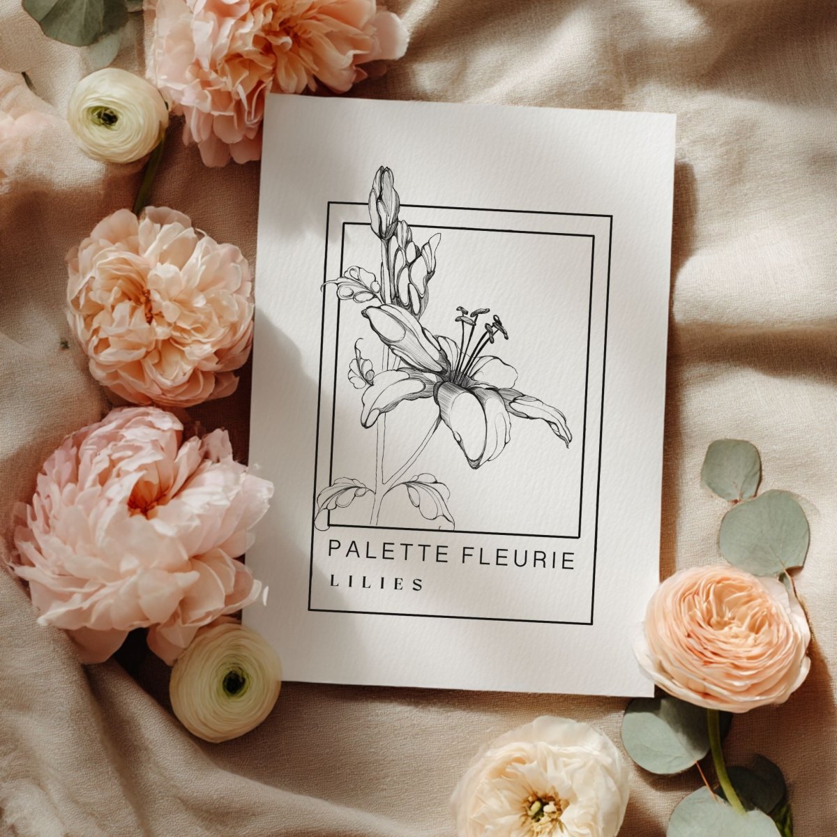 Poster "Palette Fleurie" - Studio Linéa Botanica