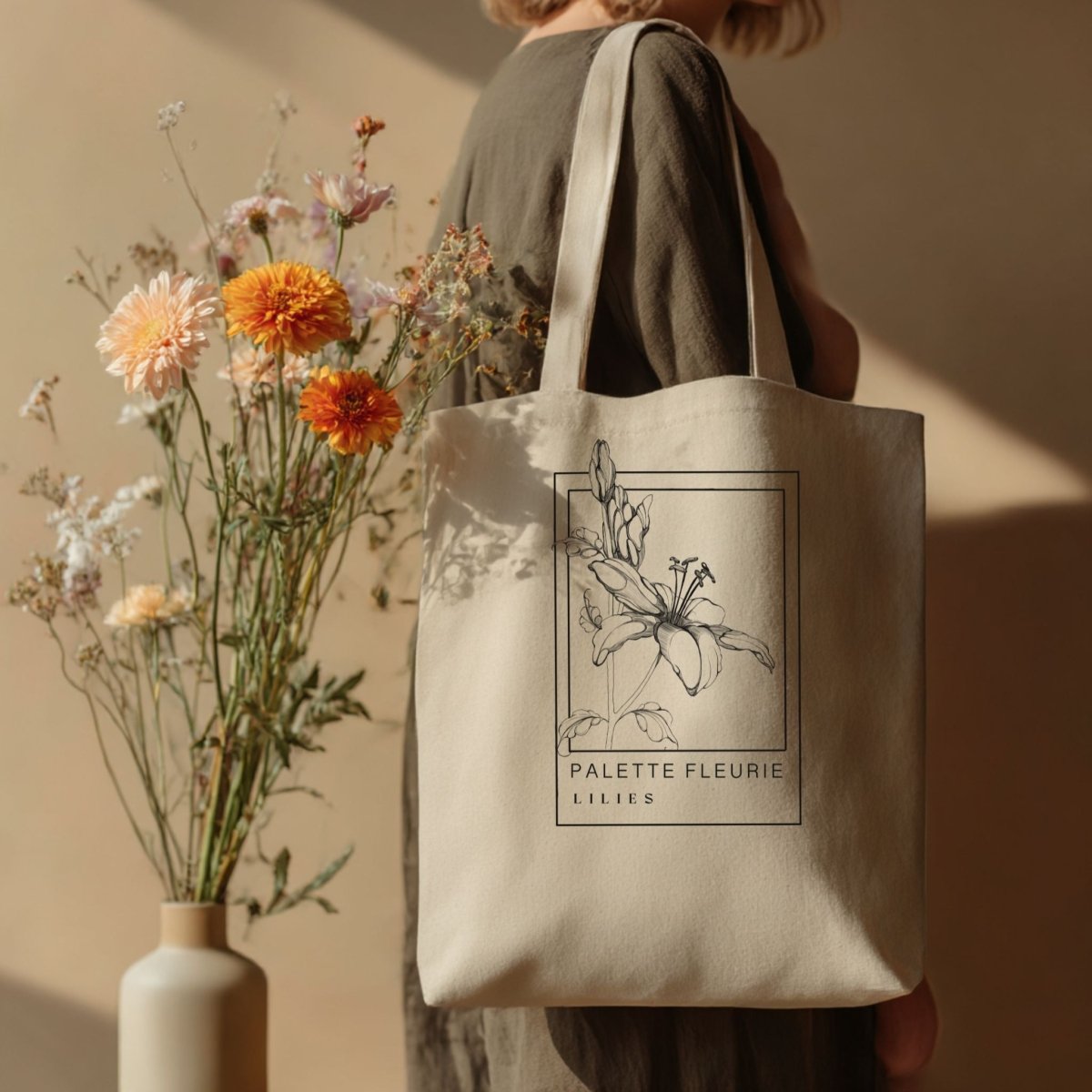 Stoffbeutel "Palette Fleurie" - Studio Linéa Botanica
