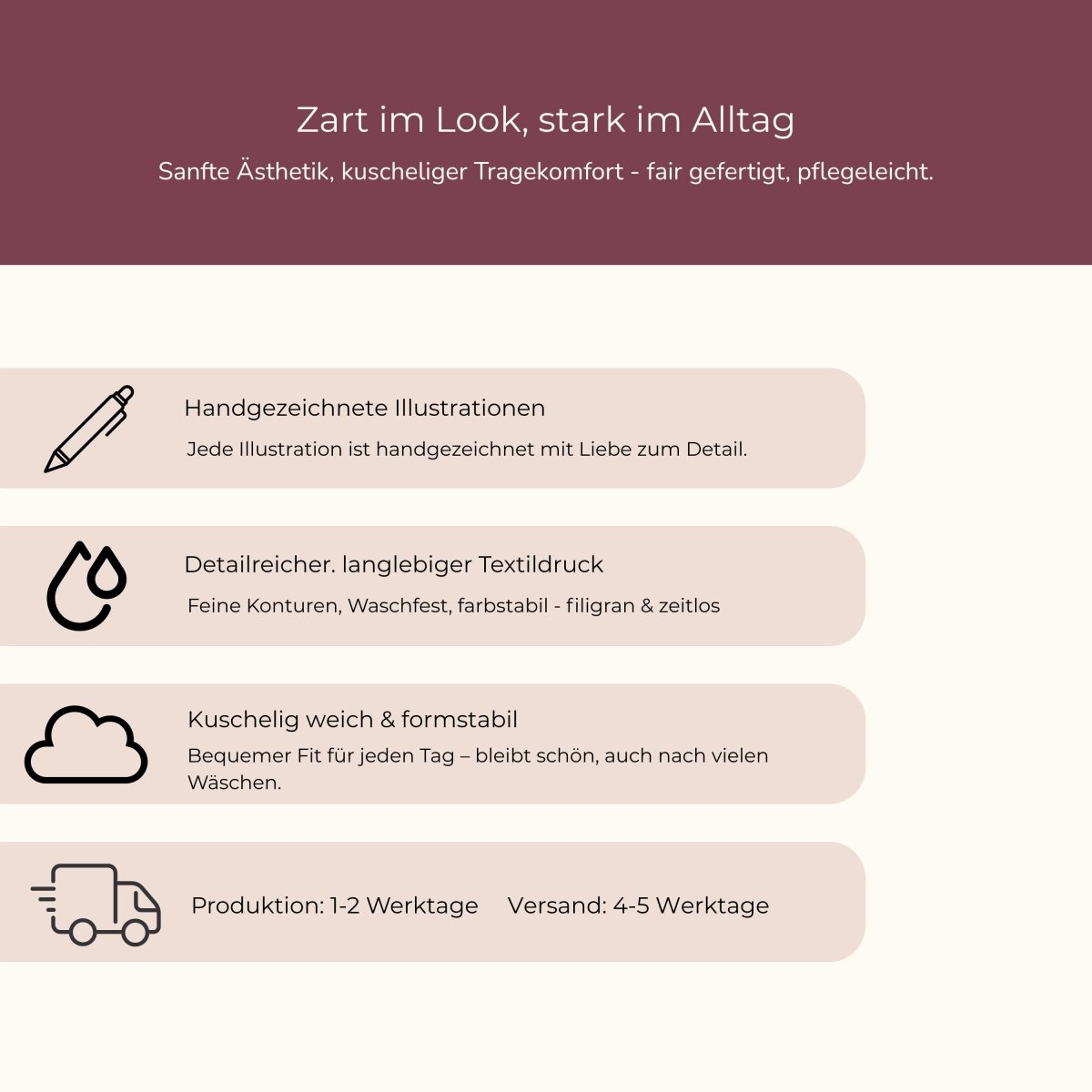 Sweater mit Pfingstrosen - Studio Linéa Botanica