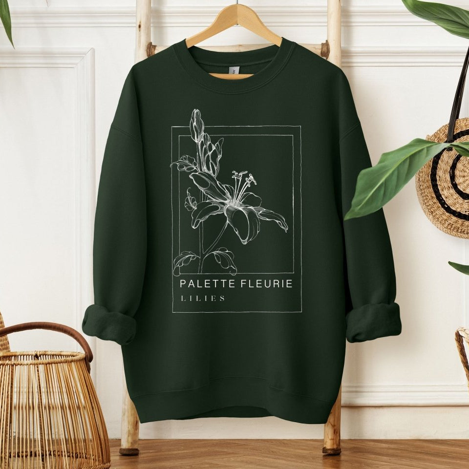 Sweater "Palette Fleurie" - Studio Linéa Botanica