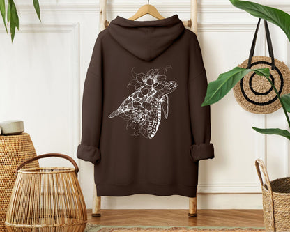 Hoodie „Floral Turtle“