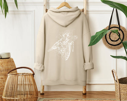 Hoodie „Floral Turtle“