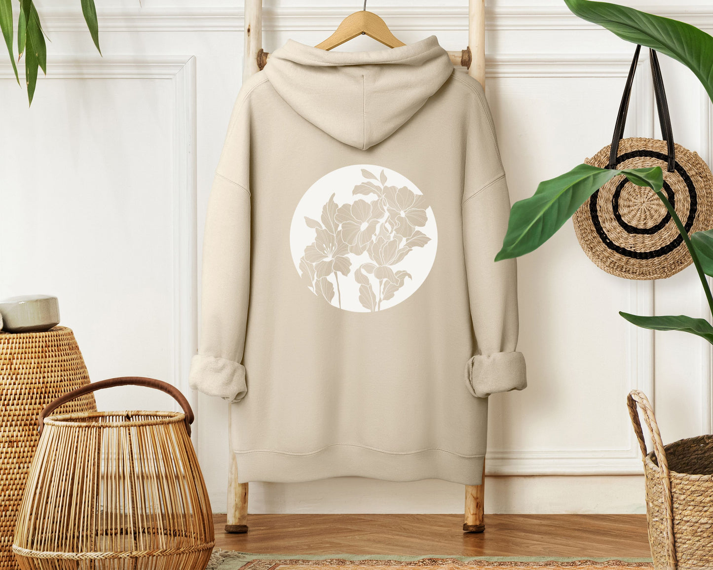 Hoodie "Moonlit Florals"