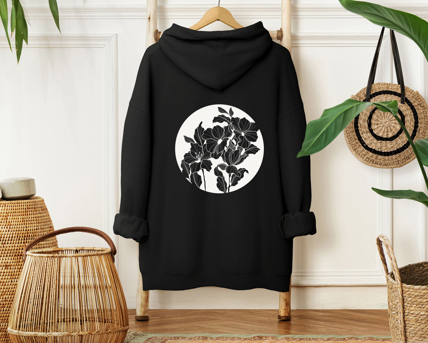 Hoodie "Moonlit Florals"
